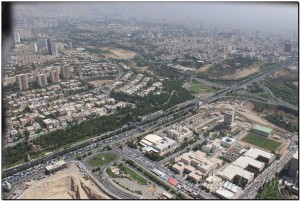 Панорама города Тегерана. Иран
