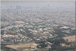 Панорама города Тегерана. Иран