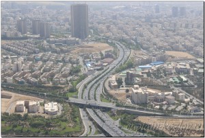Панорама города Тегерана. Иран.