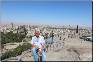 Вид на город Мешхад с высоты