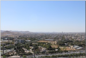 Вид на город Мешхад с высоты