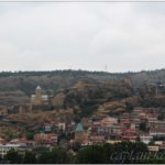 Вид на старый Тбилиси с противоположного берега Куры