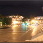 Улицы Баку ночью