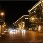 Ночной проспект в Баку