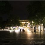 Парк в Баку ночью