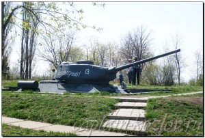 Советский танк Т-34 в Парке Победы в Саратове