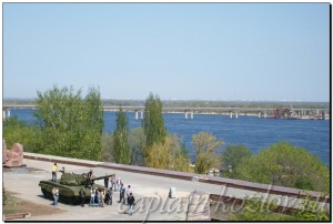 Вид на Волгу от музея-панорамы "Сталинградская битва"