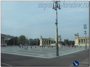 На площади Героев в Будапеште