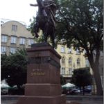 Памятник королю Данило В историческом центре Львова. Украина 2012