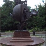 Памятник апельсину в Одессе. Украина, 2012й год