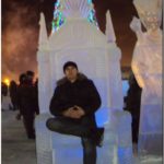 Ледяной трон в Усинске. Республика Коми. 2013й год