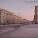 Улица Ленина в Воркуте. Республика Коми, 2013й год