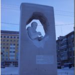 Памятник А.А. Чернову. Воркута. Республика Коми. 2013й год