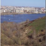 Река Ока в Нижнем Новгороде. Нижний Новгород. 1е мая 2013й год