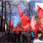 Колонна коммунистов в Нижнем Новгороде на первомайской демонстрации. 2013й год