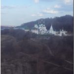 Вид на Вознесенский Печерский монастырь с канатной дороги Нижний Новгород - Бор. 2013й год