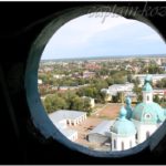 Вид в окно под куполом колокольни Спасского собора. Елабуга. Республика Татарстан. 2013