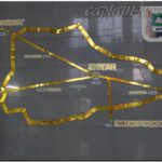Схема Курганской области внутри ЖД-вокзала. Город Курган 2013 год