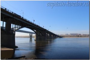 Октябрьский мост через Обь. Город Новосибирск 2013