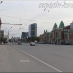 Вид на Красный проспект с площади Ленина. Город Новосибирск, 2013й год