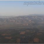 Окрестности Душанбе с высоты птичьего полета. Таджикистан. Средняя Азия