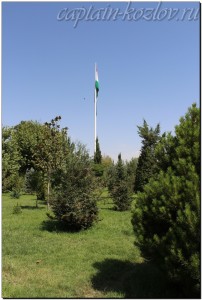 Флаг Республики Таджикистан. Парк флага. Душанбе. Таджикистан. Средняя Азия