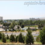 Вид на город в парке Национального флага. Душанбе. Таджикистан. Средняя Азия
