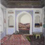 В таджикском жилище. В музее-крепости Ходжента. Таджикистан. Средняя Азия