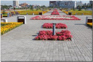 Площадь в Астане. Казахстан